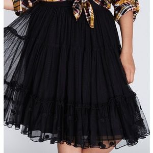 Lane Bryant Black Tulle Skirt Size 14/16